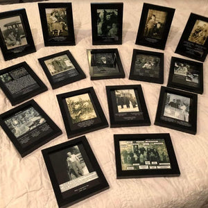 upsimples 5x7 Picture Frame with Real Glass,Bulk Photo Frames for Wall or Tabletop Display,Set of 17,Black