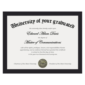 upsimples 8.5x11 Picture Frame Set of 5 Bundle with 8.5x11 Certificate Frame