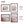 upsimples 11x14 Picture Frame Set of 5, Display Pictures 8x10 with Mat or 11x14 Without Mat, Wall Gallery Photo Frames, Brown