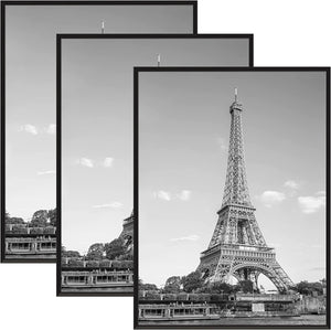 Doolland Triple Hinged Picture Frames, 4x6 Picture Frame Collage, Trifold  Hinged Family Photo Frame with Real Glass for Tabletop Display 