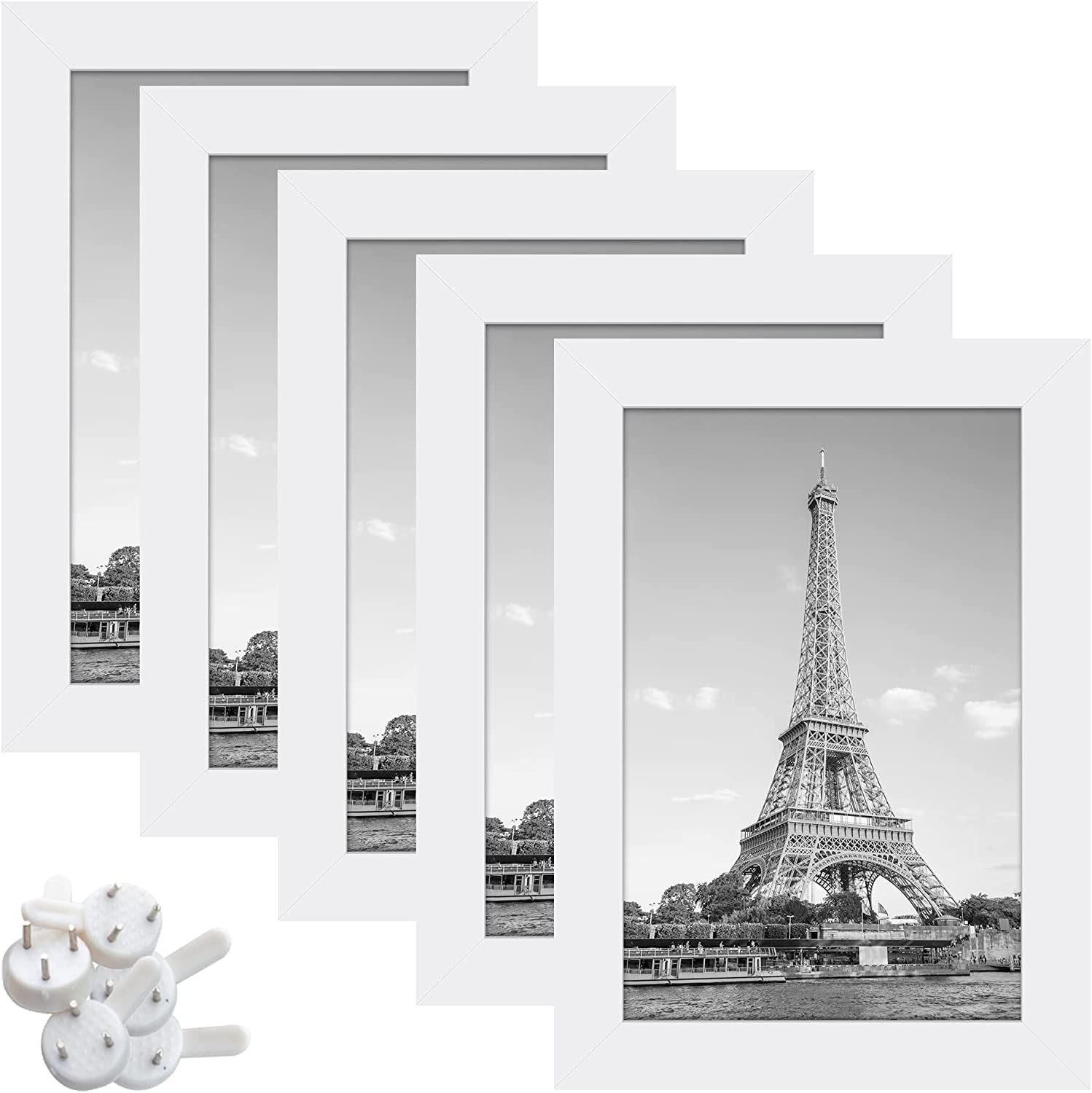 upsimples 4x6 Picture Frame White Picture Frame with High Definition G –  Upsimples Direct