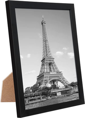 upsimples 8x10 Picture Frame Black Picture Frame with High Definition Glass, 5 Pack Multi Photo Frames Collage for Wall and Tabletop, Black