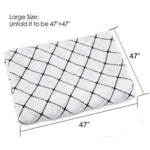 muslin swaddle blanket large 47" × 47"