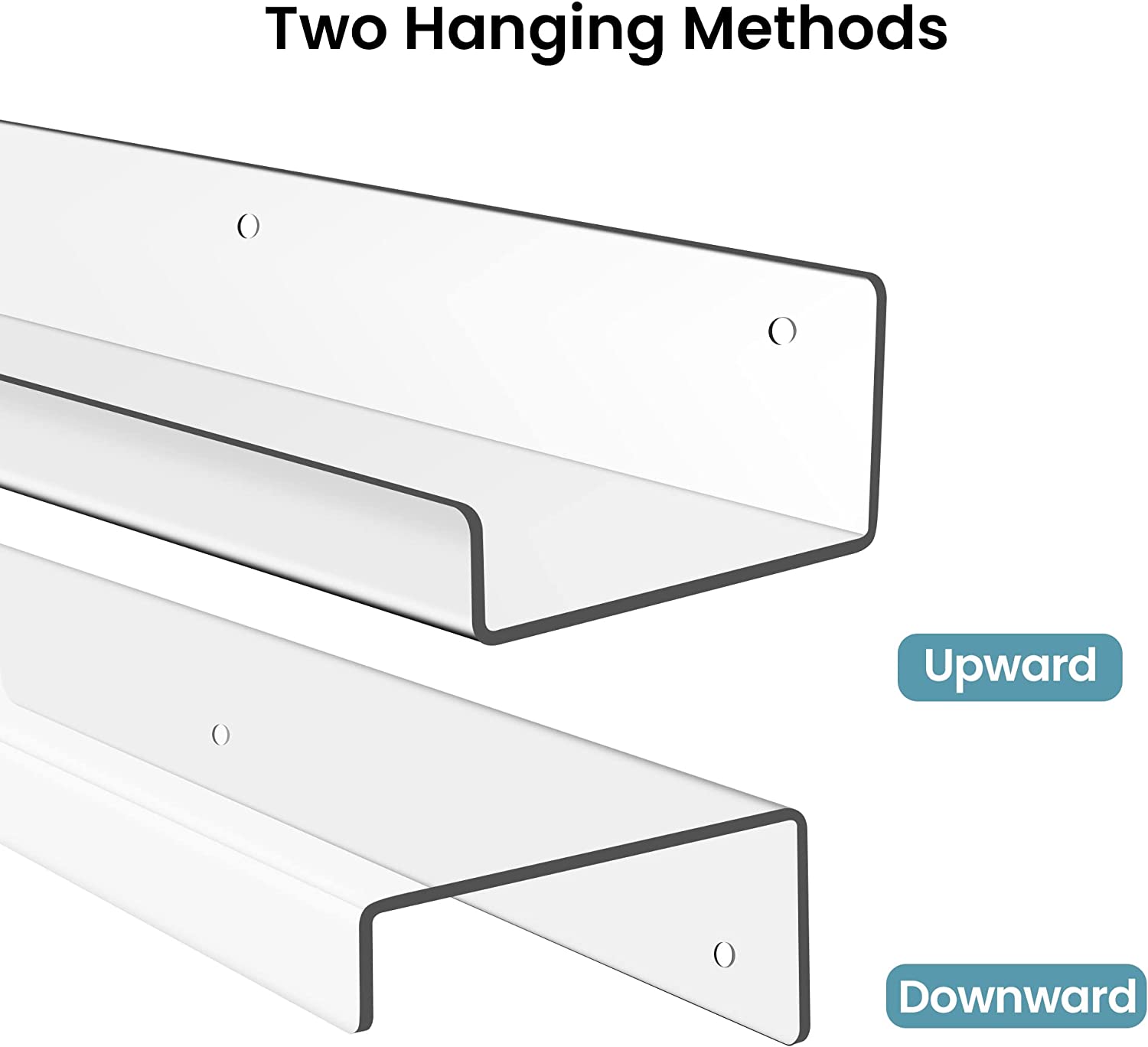upsimples Floating Shelves for Wall Décor Storage, Wall Mounted Shelve –  Upsimples Direct