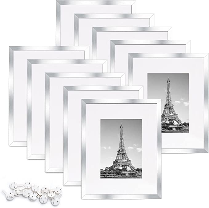 upsimples 8x10 Picture Frame Set of 3, Made of High Definition