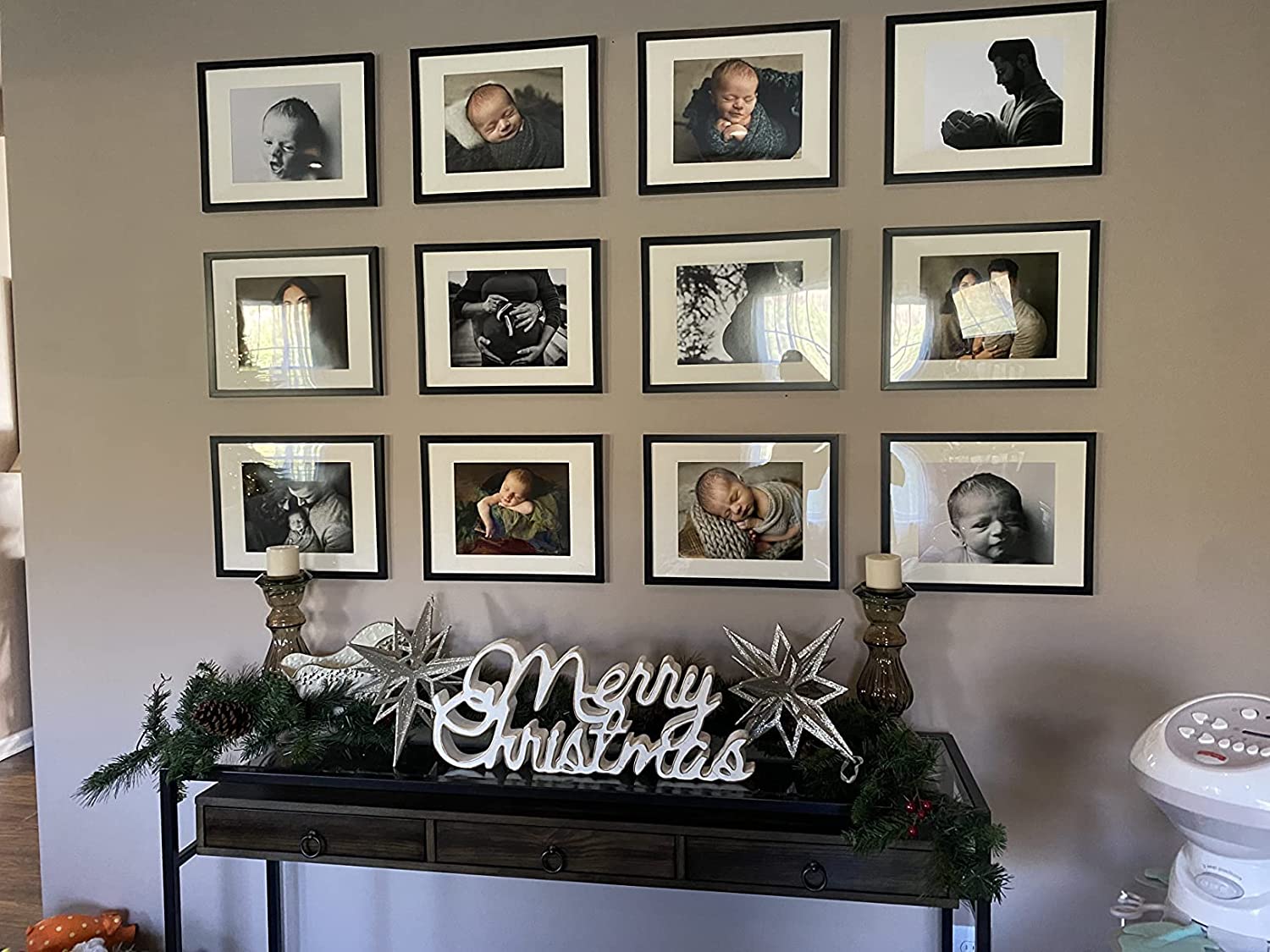 Rustic Distressed Picture Frame - Display 5x7 Photo With Mat Or 8x10 Without Mat