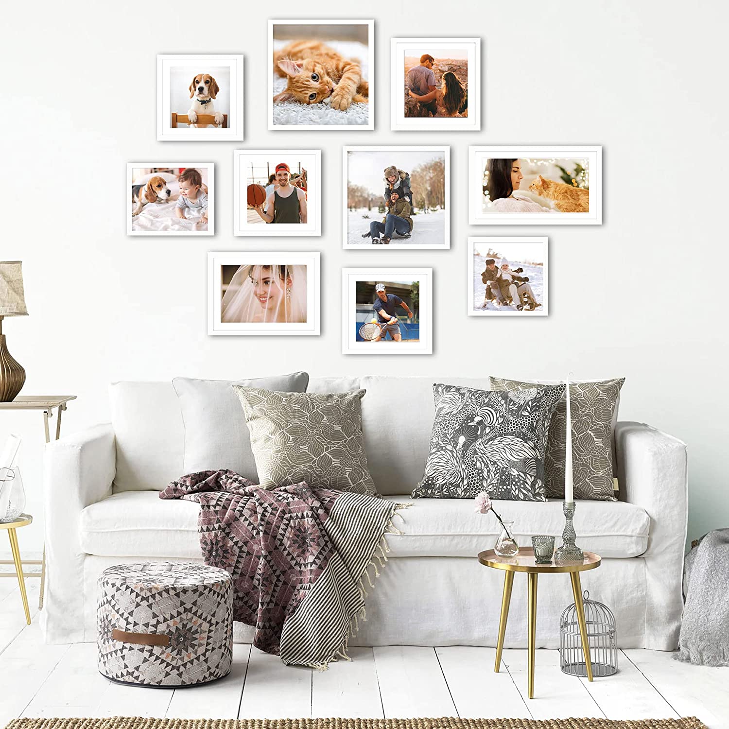 Picture Gallery Wall Small Photo Frame Set, Photo Frames