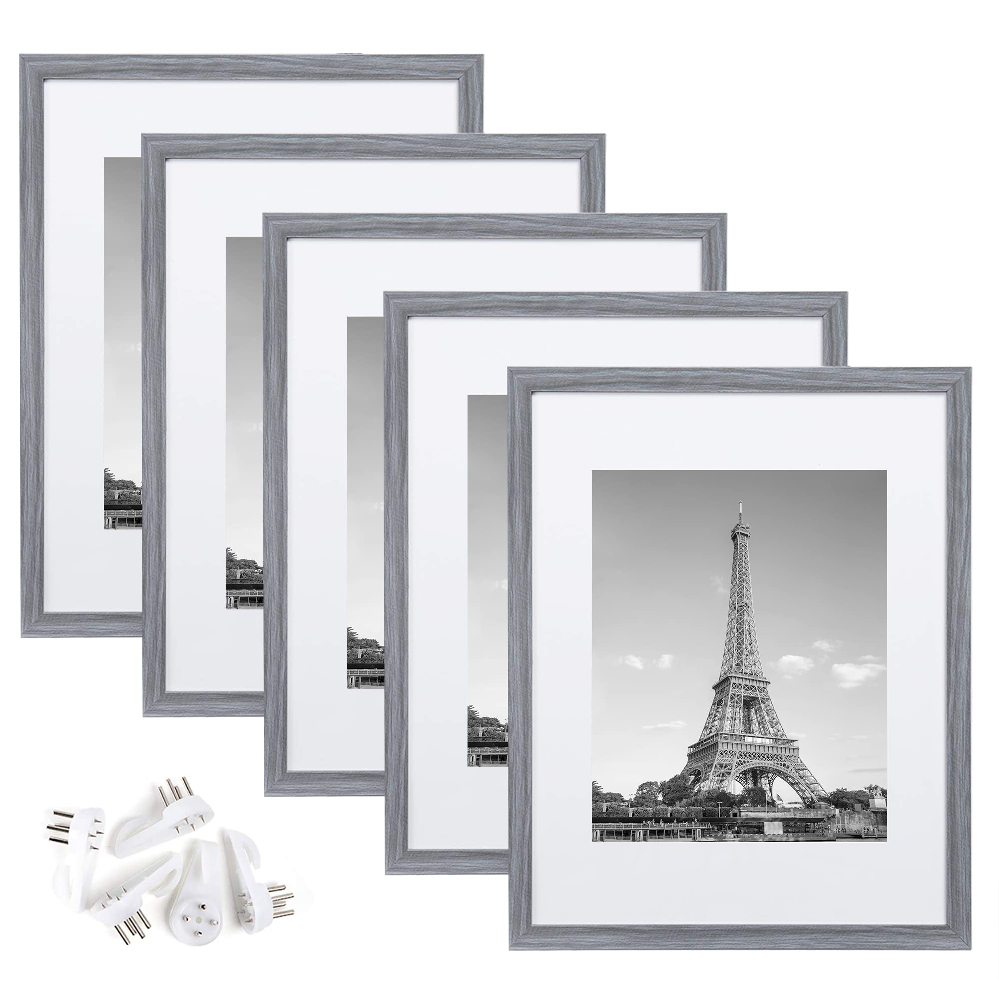 upsimples 11x14 Picture Frame Set of 5,Display Pictures 8x10 with